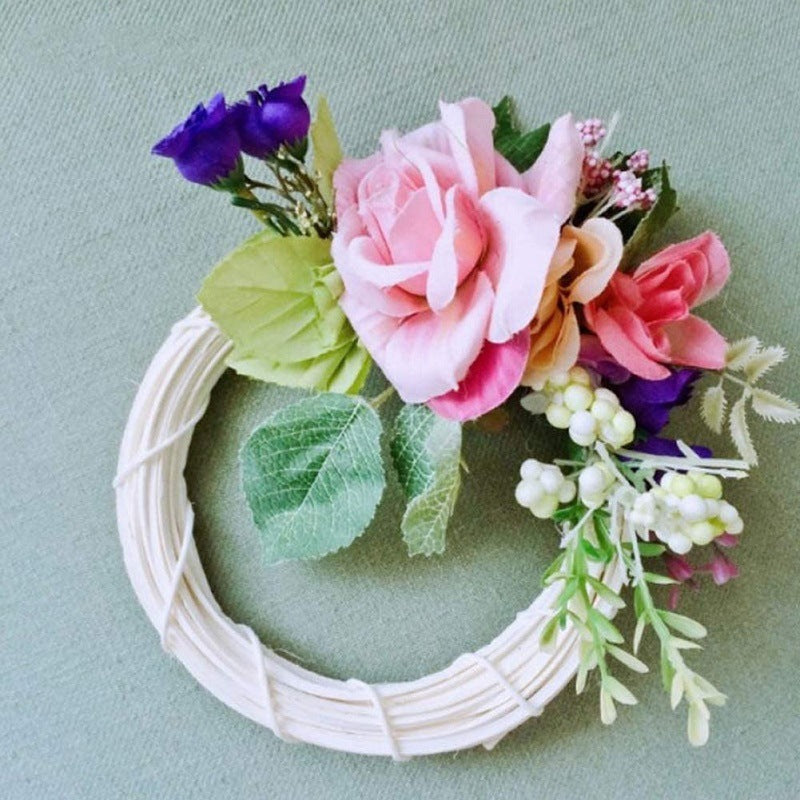 2 Pack Rattan Wreath Frames for DIY Crafts, Colorful, Bulk Wholesale