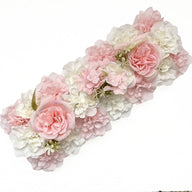 Artificial Wedding Flower Row 20x8 Inch Silk Flower Arrangement for Wedding Arch Aisle Backdrop Decor