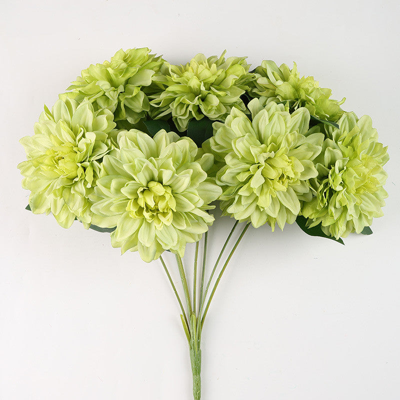 18.8 Inch Artificial Silk Dahlia Bush Bouquet – Bulk Wholesale Flowers