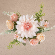 Autumn Dahlia Bush Silk Floral Table Arrangement Small Bouquet Bulk Quantity