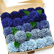 Artificial Dahlia Flowers 50 Pcs with Stem 1970s Theme Wedding Floral Bulk for Centerpieces Arrangements