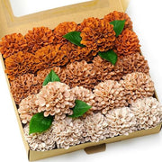 Artificial Dahlia Flowers 50 Pcs with Stem 1970s Theme Wedding Floral Bulk for Centerpieces Arrangements