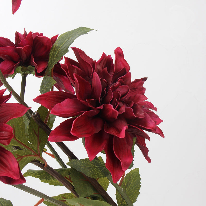 21 Inch Dahlia Artificial Flower Stem Spray, Real Touch, Bulk Quantity