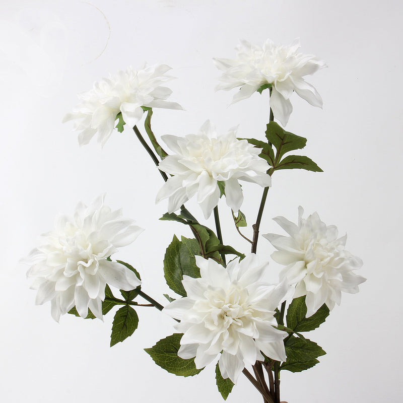 21 Inch Dahlia Artificial Flower Stem Spray, Real Touch, Bulk Quantity