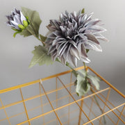 29 Inch Vintage Dahlia Stem Spray Artificial Silk Flower Bulk Quantity