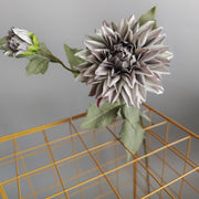 29 Inch Vintage Dahlia Stem Spray Artificial Silk Flower Bulk Quantity
