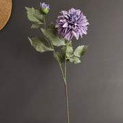 29 Inch Vintage Dahlia Stem Spray Artificial Silk Flower Bulk Quantity