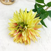 27.9 Inch Dahlia Stem 6 Pcs Real Touch Artificial Flowers Faux Silk Bulk