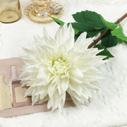 27.9 Inch Dahlia Stem 6 Pcs Real Touch Artificial Flowers Faux Silk Bulk
