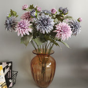 29 Inch Vintage Dahlia Stem Spray Artificial Silk Flower Bulk Quantity