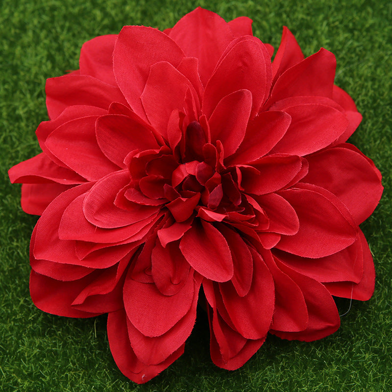 5 Inch Artificial Dahlia Flower Heads with Detachable Stems, Bulk Quantity