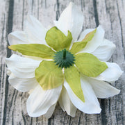 5 Inch Artificial Dahlia Flower Heads with Detachable Stems, Bulk Quantity