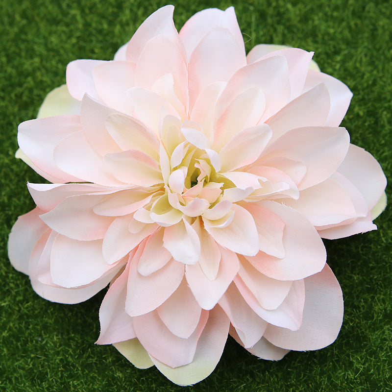 5 Inch Artificial Dahlia Flower Heads with Detachable Stems, Bulk Quantity