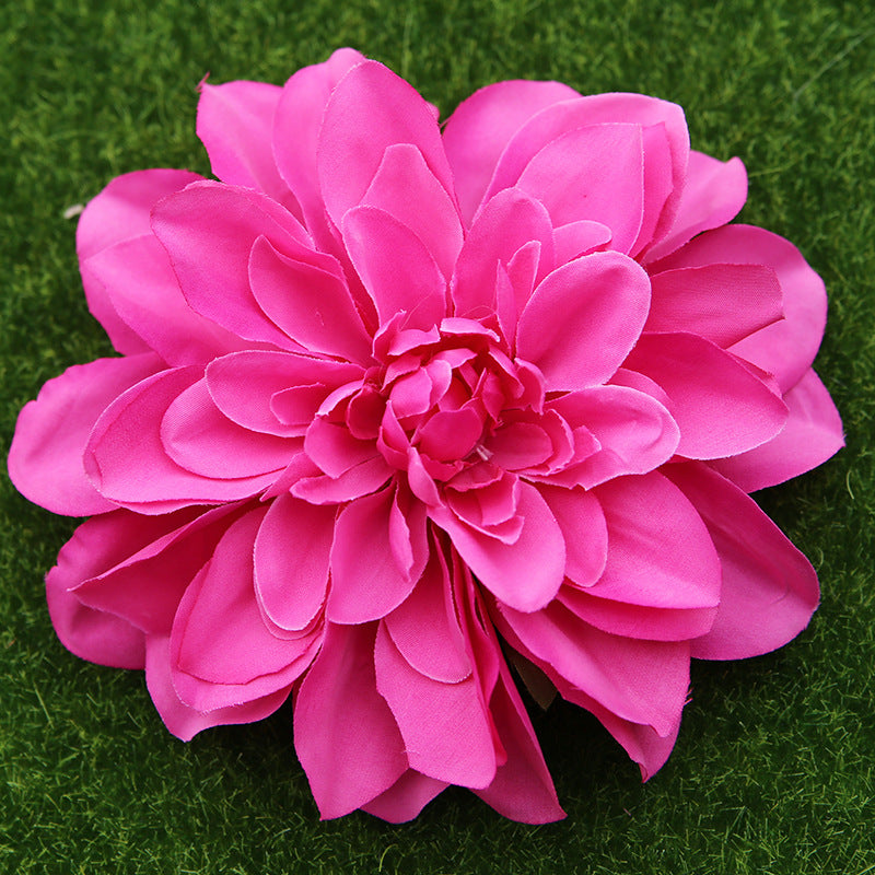 5 Inch Artificial Dahlia Flower Heads with Detachable Stems, Bulk Quantity