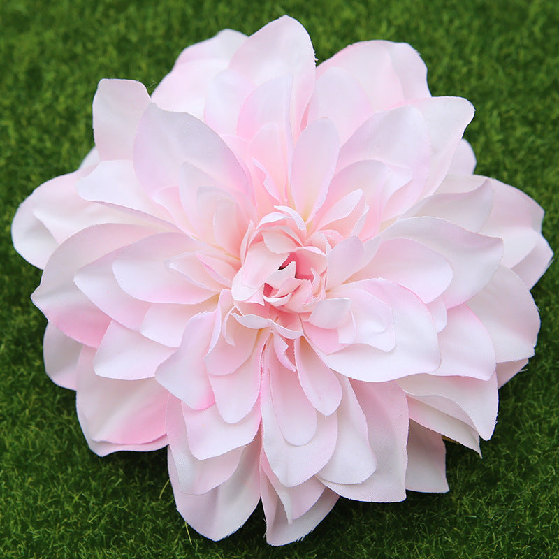 5 Inch Artificial Dahlia Flower Heads with Detachable Stems, Bulk Quantity