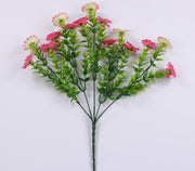 Artificial Daisy Flowers 50 Pcs UV Resistant Outdoor Shrubs Bulk Silk Plants