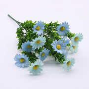 Artificial Daisy Flowers 50 Pcs UV Resistant Outdoor Shrubs Bulk Silk Plants