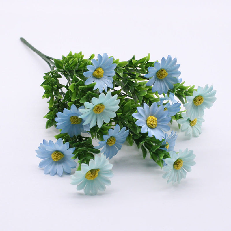 Artificial Daisy Flowers 50 Pcs UV Resistant Outdoor Shrubs Bulk Silk Plants