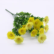 Artificial Daisy Flowers 50 Pcs UV Resistant Outdoor Shrubs Bulk Silk Plants
