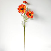 Real Touch Daisy Cosmos Spray Stems, 6 Stems, Artificial Silk Flowers, 12 Inch