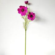 Real Touch Daisy Cosmos Spray Stems, 6 Stems, Artificial Silk Flowers, 12 Inch