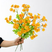 21 Inch Artificial Silk Daisy Spray Branches Chamomile Flowers, 1 Stem