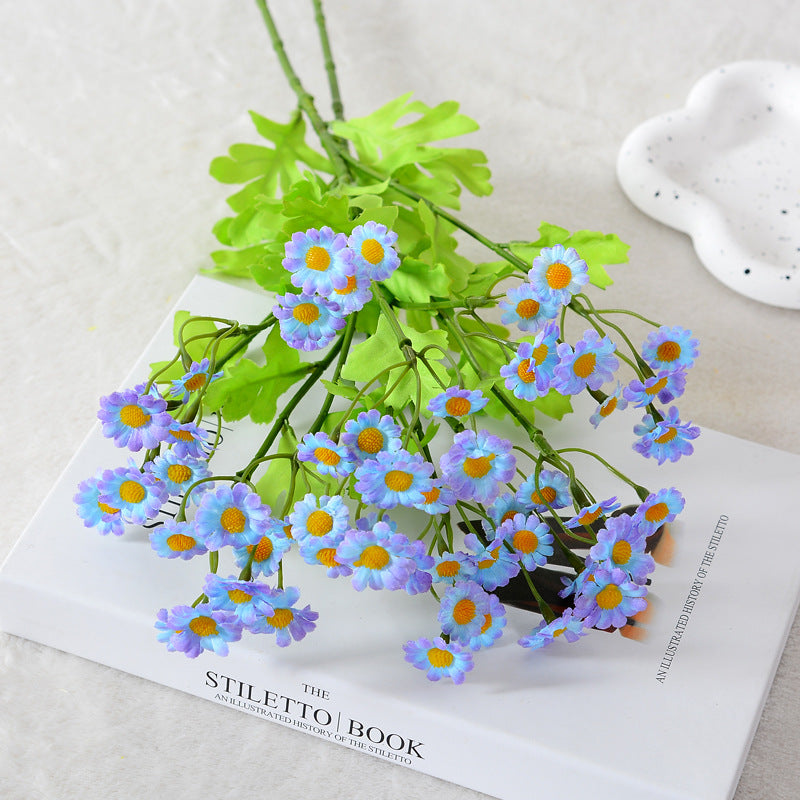 21 Inch Artificial Silk Daisy Spray Branches Chamomile Flowers, 1 Stem