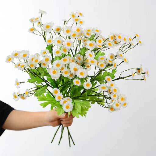 21 Inch Artificial Silk Daisy Spray Branches Chamomile Flowers, 1 Stem