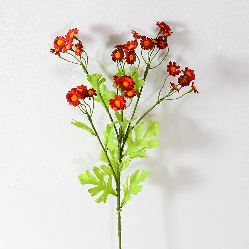 21 Inch Artificial Silk Daisy Spray Branches Chamomile Flowers, 1 Stem