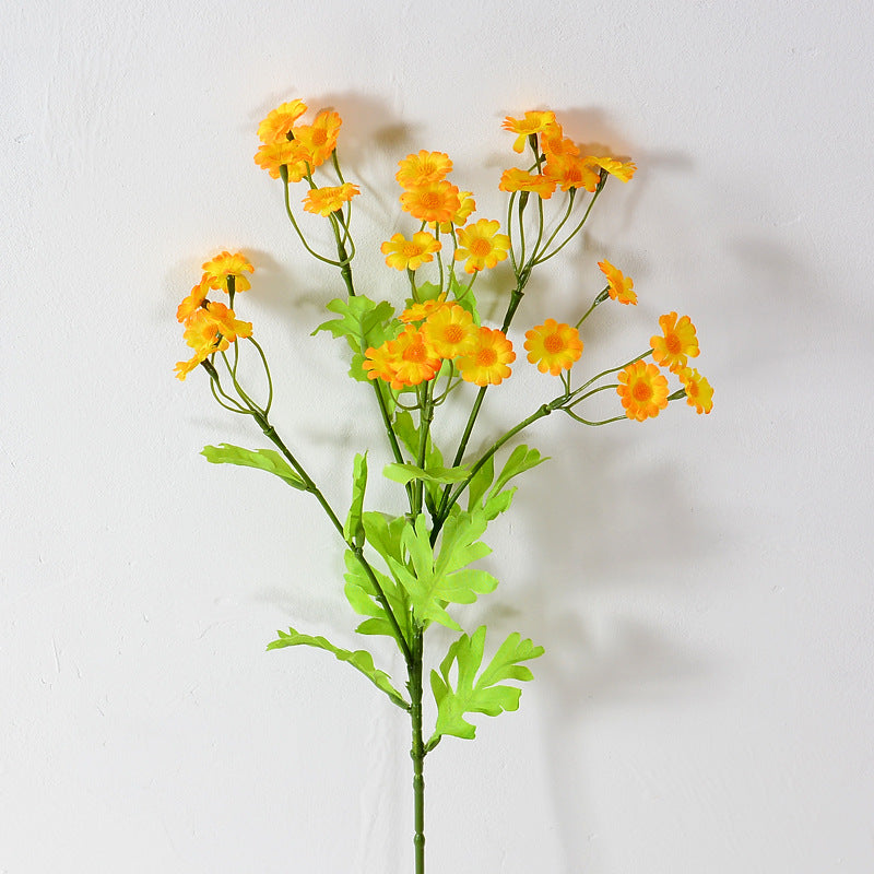 21 Inch Artificial Silk Daisy Spray Branches Chamomile Flowers, 1 Stem