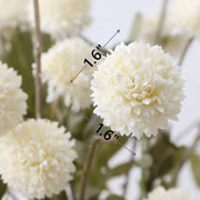8 Colors Artificial Silk Pompon Mums 8 Pcs Bulk Chrysanthemums for DIY Bouquets