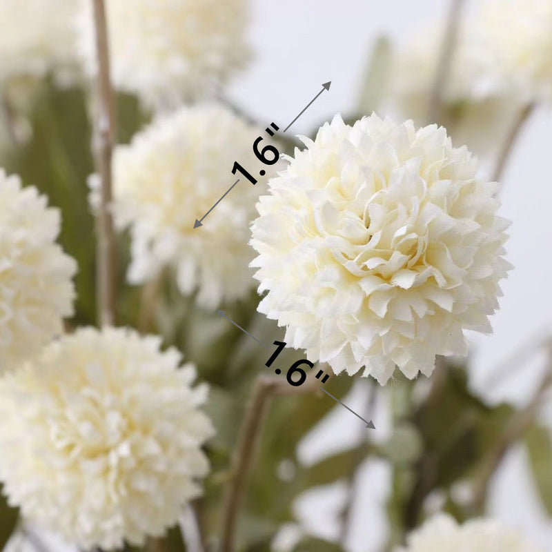 8 Colors Artificial Silk Pompon Mums 8 Pcs Bulk Chrysanthemums for DIY Bouquets