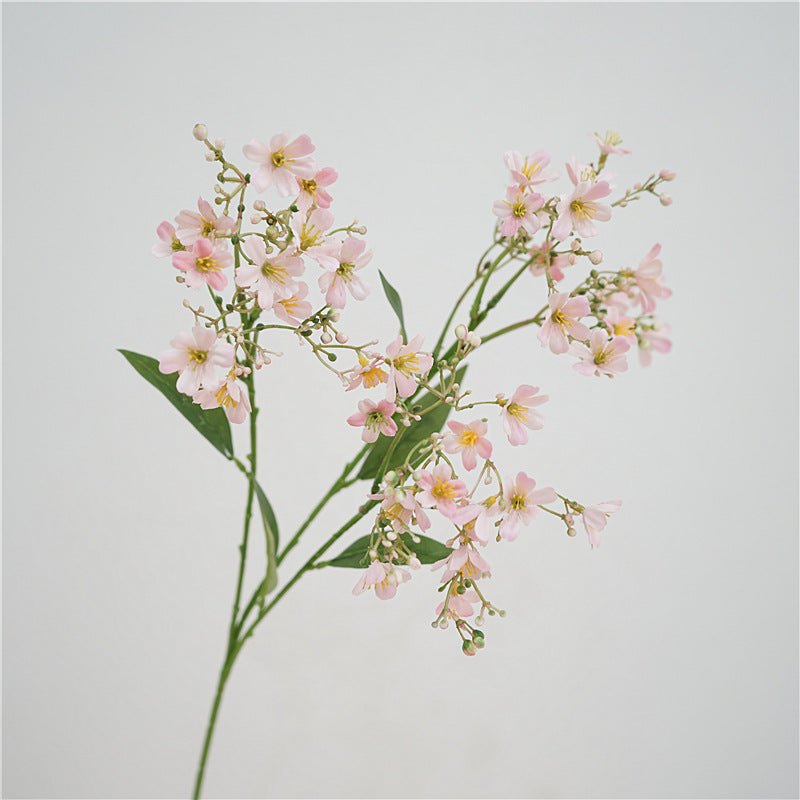 27.5 Inch Artificial Daphne Flowers Bouquet, Yellow and White, Spring Floral Arrangement, Bulk Wholesale