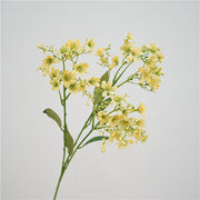 27.5 Inch Artificial Daphne Flowers Bouquet, Yellow and White, Spring Floral Arrangement, Bulk Wholesale