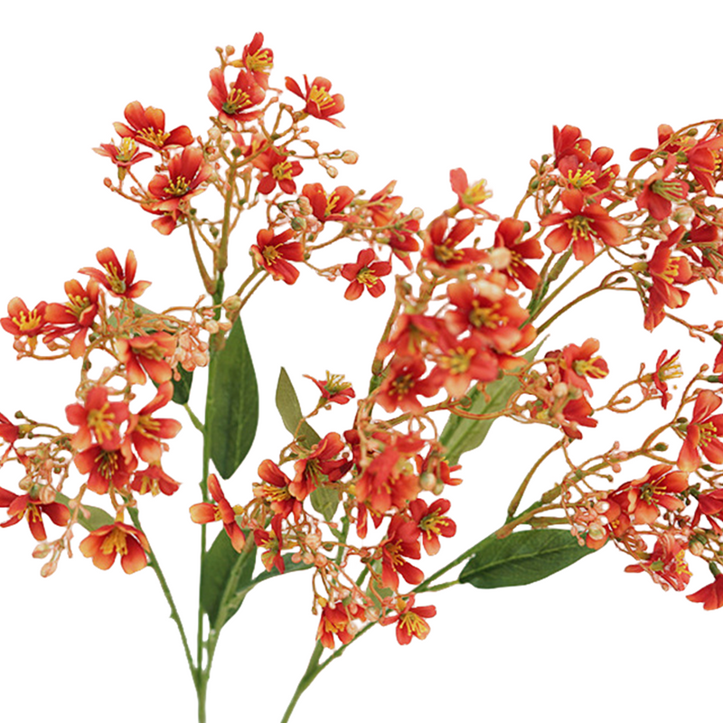 27.5 Inch Artificial Daphne Flowers Bouquet, Yellow and White, Spring Floral Arrangement, Bulk Wholesale