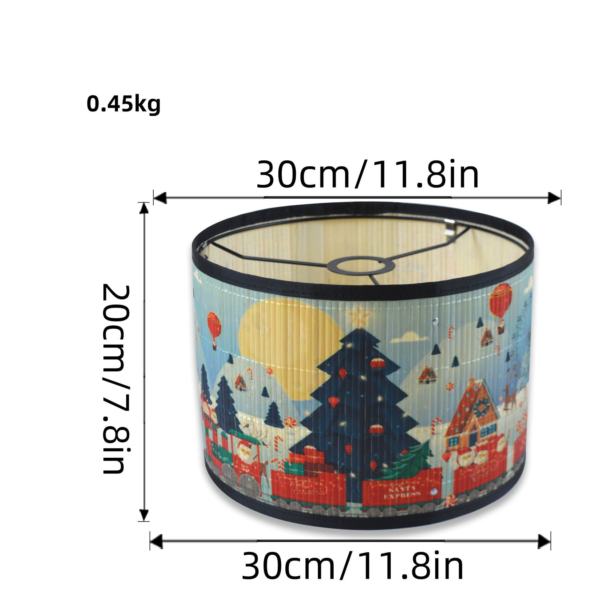 Decorative Lampshades  Pattern Bamboo Lamp Shade, 11.8×7.8 Detachable Lamp Accessory for PendantTableFloor Lamps