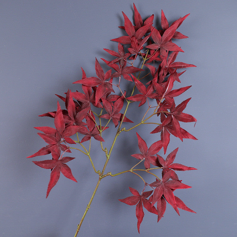 28 Inch Artificial Fall Maple Leaf Stems Branches 10 Pcs Autumn Decor