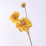 26.7 Inch Retro Dahlia Spray Branch 1 Pc Artificial Silk Flower Stem
