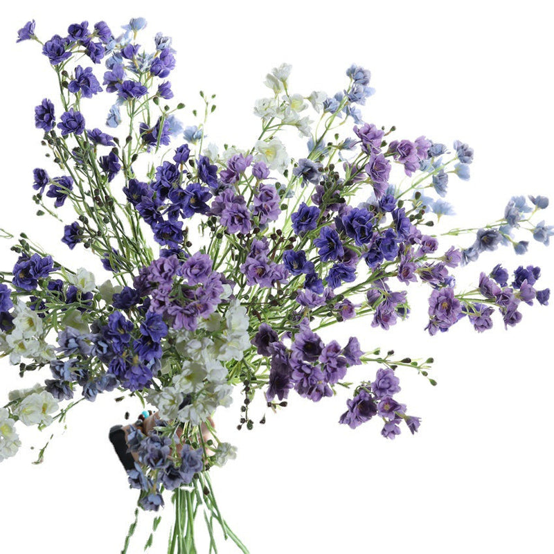 32 Inch Silk Delphinium Stems Spray Artificial Flowers Bulk for Centerpieces