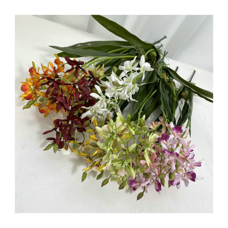 18.9 Inch Dendrobium Artificial Orchid Stems Bulk Quantity