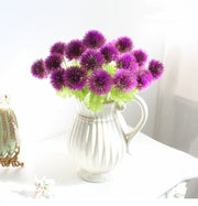Dianthus Barbatus Artificial Ball Flowers 10 Stems Real Touch Silk 12 Inch