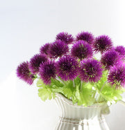 Dianthus Barbatus Artificial Ball Flowers 10 Stems Real Touch Silk 12 Inch