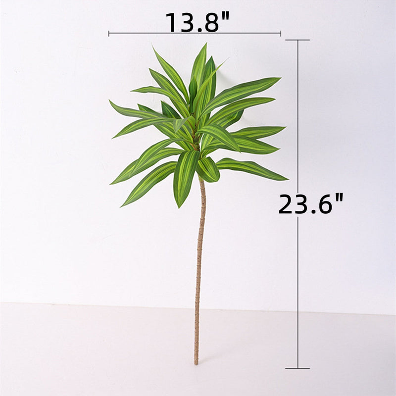 23.8 Inch Artificial Dracaena Stem Real Touch Plant Bulk Quantity
