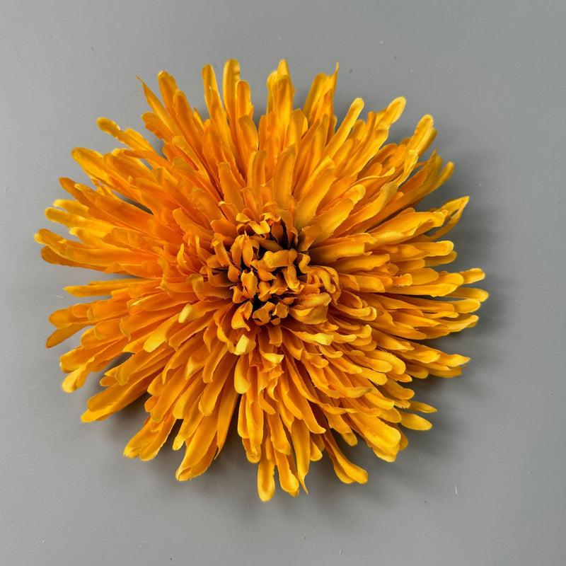 50 Pcs 7 Inch Artificial Dragon's Claw Chrysanthemum Flower Heads for Crafts