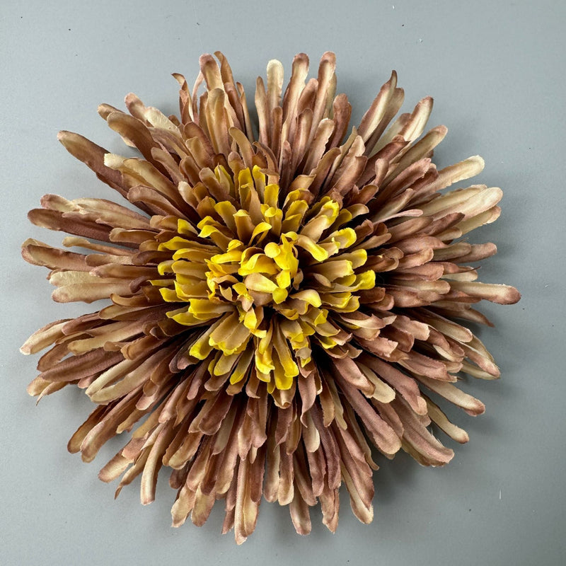 50 Pcs 7 Inch Artificial Dragon's Claw Chrysanthemum Flower Heads for Crafts