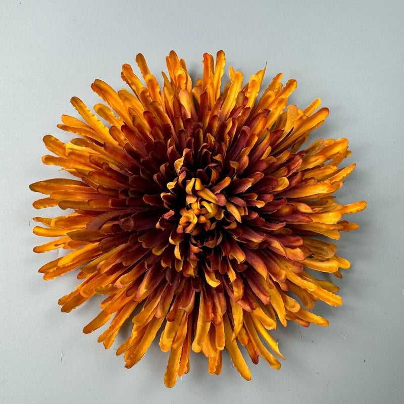 50 Pcs 7 Inch Artificial Dragon's Claw Chrysanthemum Flower Heads for Crafts