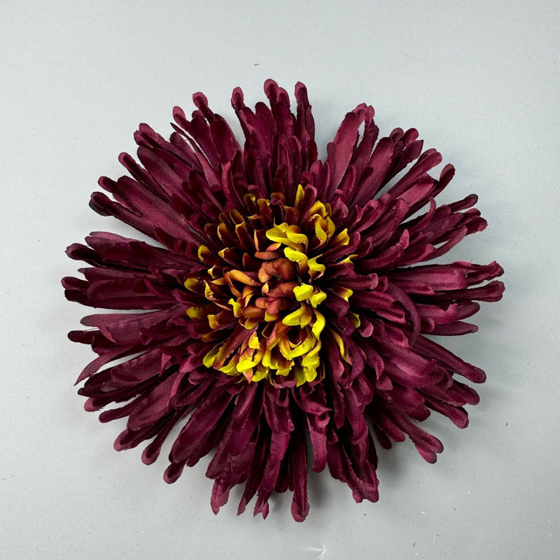 50 Pcs 7 Inch Artificial Dragon's Claw Chrysanthemum Flower Heads for Crafts