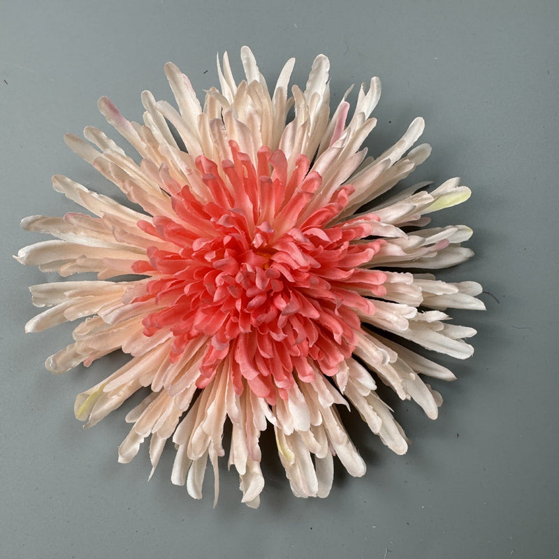 50 Pcs 7 Inch Artificial Dragon's Claw Chrysanthemum Flower Heads for Crafts