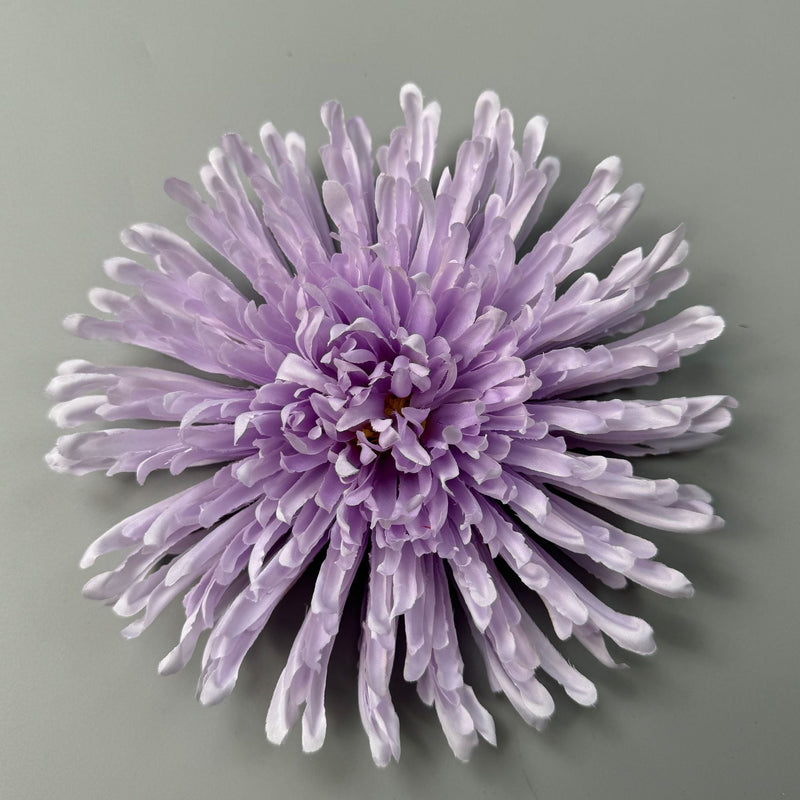 50 Pcs 7 Inch Artificial Dragon's Claw Chrysanthemum Flower Heads for Crafts