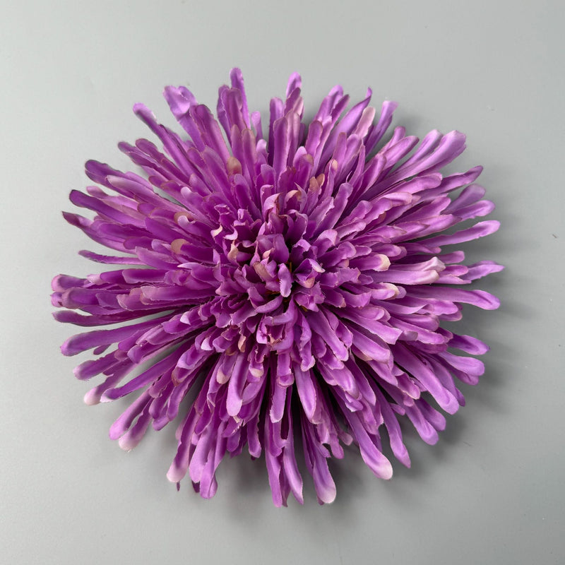 50 Pcs 7 Inch Artificial Dragon's Claw Chrysanthemum Flower Heads for Crafts